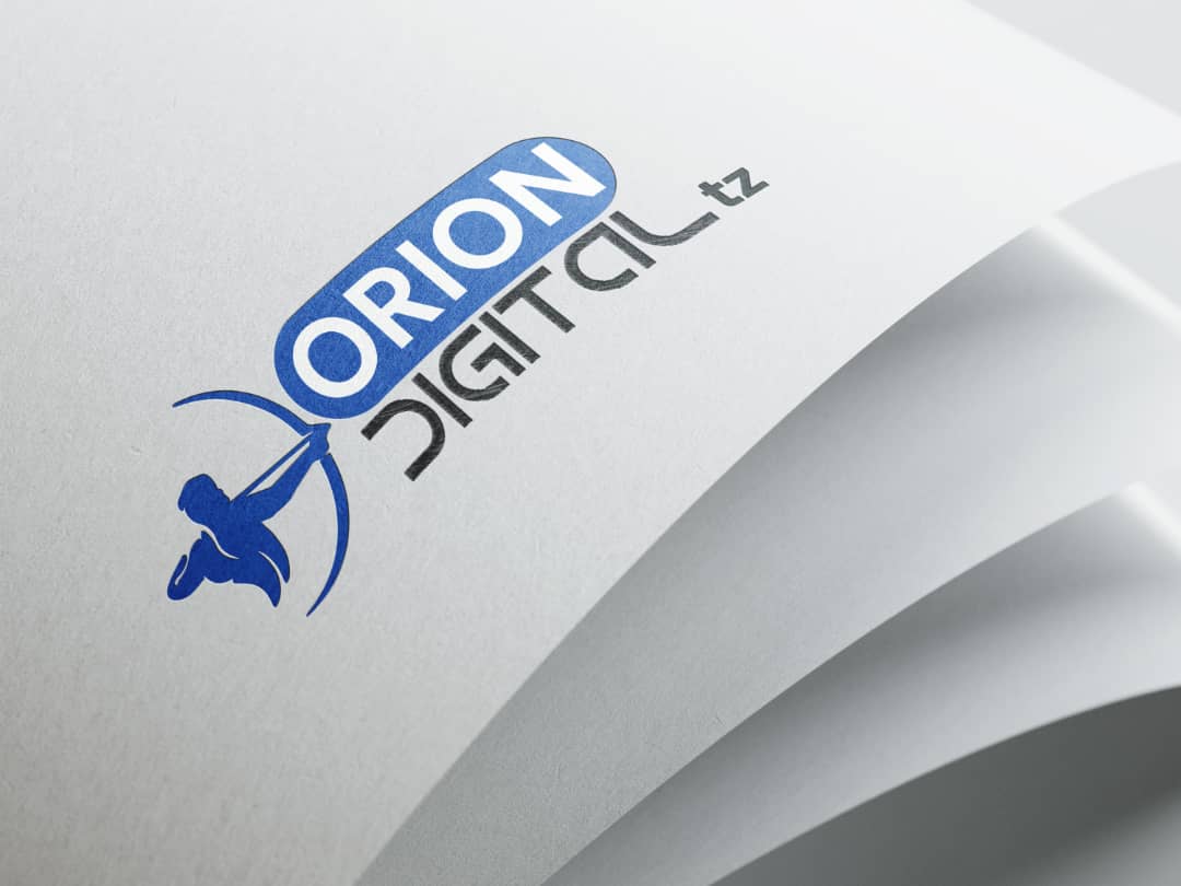 Orion Digital Tz logo printed on paper